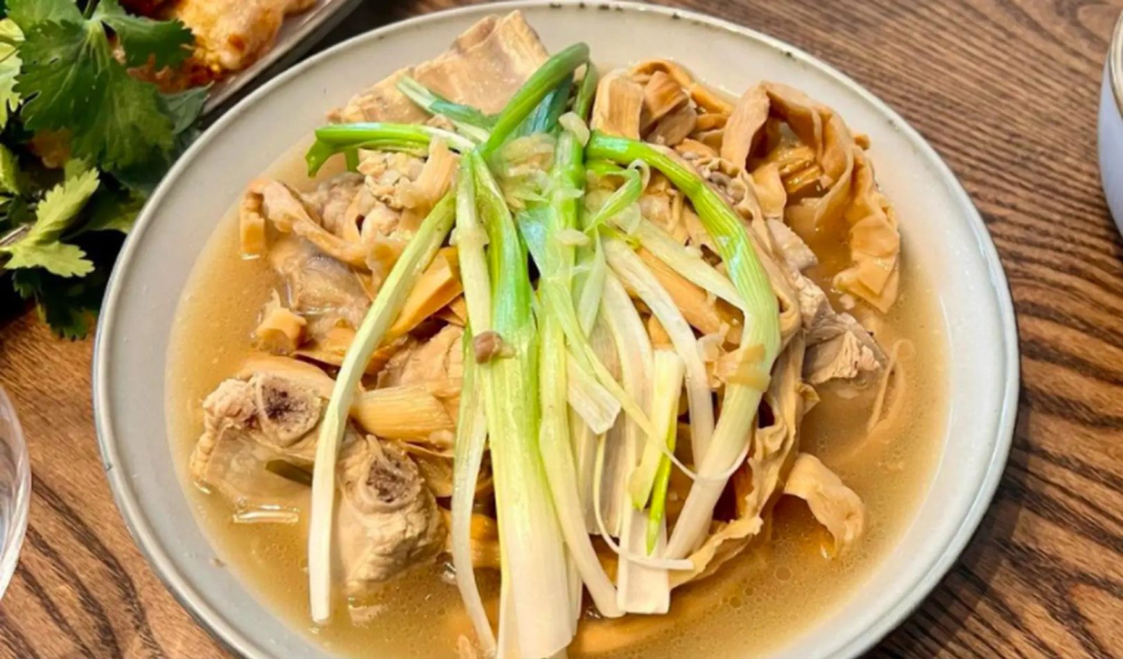 Dried bamboo shoot and bone soup